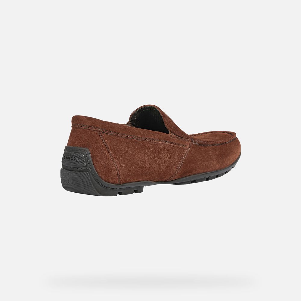 Geox Erkek Loafers Koyu Kahverengi - Moner - WIE-024367